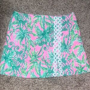 Lilly Pulitzer Tropical Pink and Green Skirt